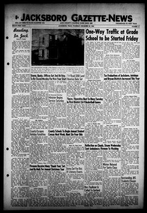 Jacksboro Gazette-News (Jacksboro, Tex.), Vol. 81, No. 31, Ed. 1 Thursday, December 29, 1960