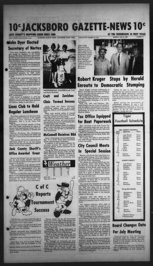 Jacksboro Gazette-News (Jacksboro, Tex.), Vol. 102, No. 8, Ed. 1 Monday, July 6, 1981