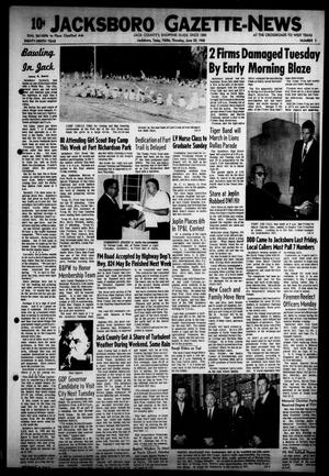 Primary view of object titled 'Jacksboro Gazette-News (Jacksboro, Tex.), Vol. EIGHTY-NINTH YEAR, No. 3, Ed. 0 Thursday, June 20, 1968'.