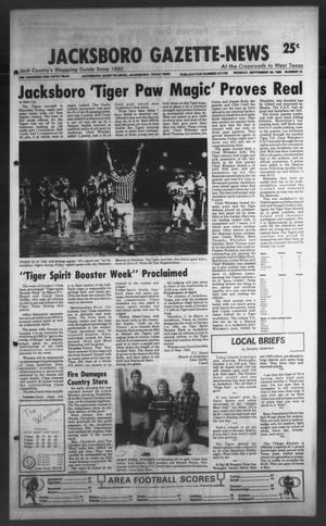 Jacksboro Gazette-News (Jacksboro, Tex.), Vol. ONE HUNDRED AND FIFTH YEAR, No. 21, Ed. 1 Monday, September 30, 1985
