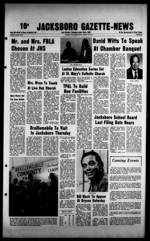 Jacksboro Gazette-News (Jacksboro, Tex.), Vol. NINETY-FOURTH YEAR, No. 40, Ed. 1 Monday, February 25, 1974