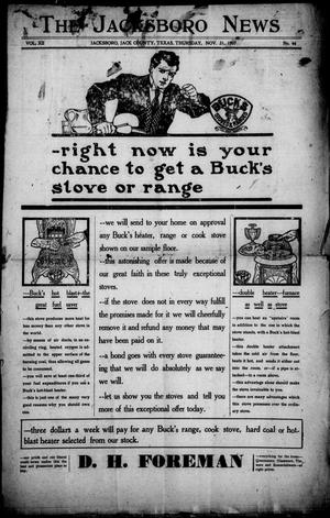 The Jacksboro News (Jacksboro, Tex.), Vol. 12, No. 44, Ed. 1 Thursday, November 21, 1907