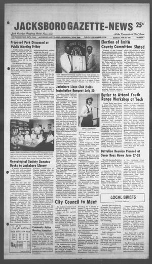 Primary view of object titled 'Jacksboro Gazette-News (Jacksboro, Tex.), Vol. 106, No. 7, Ed. 1 Monday, June 23, 1986'.