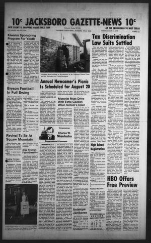 Primary view of object titled 'Jacksboro Gazette-News (Jacksboro, Tex.), Vol. 101, No. 13, Ed. 1 Monday, August 13, 1979'.