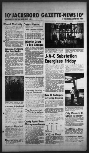 Jacksboro Gazette-News (Jacksboro, Tex.), Vol. 102, No. 50, Ed. 1 Monday, April 27, 1981