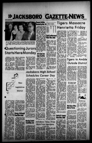 Jacksboro Gazette-News (Jacksboro, Tex.), Vol. 92, No. 22, Ed. 1 Monday, October 25, 1971