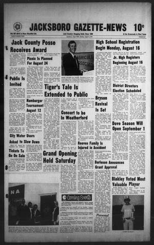 Jacksboro Gazette-News (Jacksboro, Tex.), Vol. 98, No. 12, Ed. 1 Monday, August 9, 1976