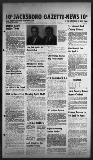 Primary view of object titled 'Jacksboro Gazette-News (Jacksboro, Tex.), Vol. 101, No. 46, Ed. 1 Monday, March 31, 1980'.