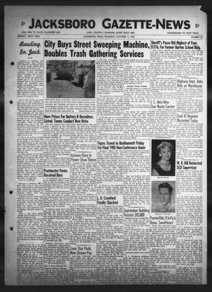 Primary view of object titled 'Jacksboro Gazette-News (Jacksboro, Tex.), Vol. 76, No. 20, Ed. 1 Thursday, October 13, 1955'.