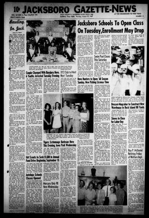 Primary view of object titled 'Jacksboro Gazette-News (Jacksboro, Tex.), Vol. EIGHTY-NINTH YEAR, No. 13, Ed. 0 Thursday, August 29, 1968'.