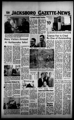 Jacksboro Gazette-News (Jacksboro, Tex.), Vol. 92, No. 42, Ed. 1 Monday, March 13, 1972