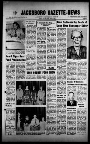 Jacksboro Gazette-News (Jacksboro, Tex.), Vol. 93, No. 39, Ed. 1 Monday, February 19, 1973
