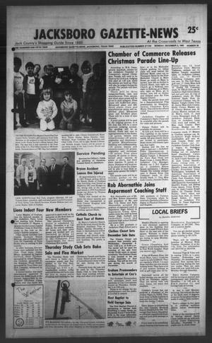 Jacksboro Gazette-News (Jacksboro, Tex.), Vol. ONE HUNDRED AND FIFTH YEAR, No. 30, Ed. 1 Monday, December 2, 1985