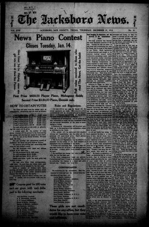 The Jacksboro News. (Jacksboro, Tex.), Vol. 17, No. 51, Ed. 1 Thursday, December 19, 1912