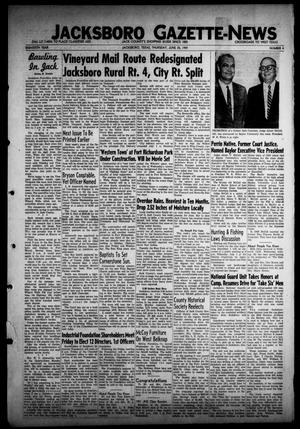 Jacksboro Gazette-News (Jacksboro, Tex.), Vol. 80, No. 4, Ed. 1 Thursday, June 25, 1959