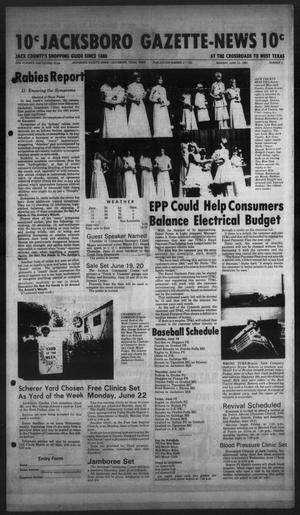 Jacksboro Gazette-News (Jacksboro, Tex.), Vol. 102, No. 5, Ed. 1 Monday, June 15, 1981