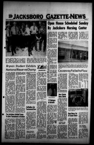 Jacksboro Gazette-News (Jacksboro, Tex.), Vol. 92, No. 9, Ed. 1 Monday, July 26, 1971