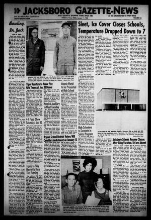 Jacksboro Gazette-News (Jacksboro, Tex.), Vol. EIGHTY-EIGHTH YEAR, No. 33, Ed. 0 Thursday, January 11, 1968