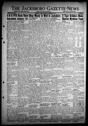 Primary view of object titled 'The Jacksboro Gazette-News (Jacksboro, Tex.), Vol. 69, No. 28, Ed. 1 Thursday, December 9, 1948'.