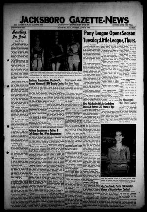 Primary view of object titled 'Jacksboro Gazette-News (Jacksboro, Tex.), Vol. 79, No. 2, Ed. 1 Thursday, June 12, 1958'.
