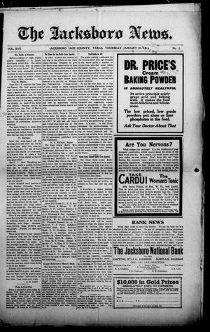 The Jacksboro News. (Jacksboro, Tex.), Vol. 17, No. 5, Ed. 1 Thursday, January 30, 1913