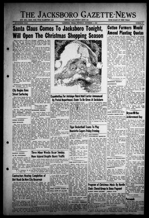 The Jacksboro Gazette-News (Jacksboro, Tex.), Vol. 70, No. 27, Ed. 1 Thursday, December 1, 1949