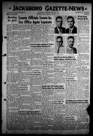 Primary view of object titled 'Jacksboro Gazette-News (Jacksboro, Tex.), Vol. 77, No. 31, Ed. 1 Thursday, January 3, 1957'.