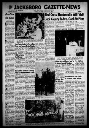 Primary view of object titled 'Jacksboro Gazette-News (Jacksboro, Tex.), Vol. NINETIETH YEAR YEAR, No. 3, Ed. 0 Thursday, June 19, 1969'.
