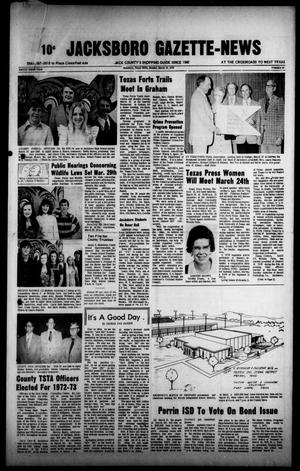 Jacksboro Gazette-News (Jacksboro, Tex.), Vol. 93, No. 43, Ed. 1 Monday, March 19, 1973