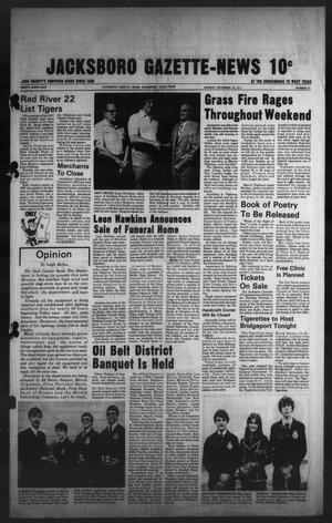 Jacksboro Gazette-News (Jacksboro, Tex.), Vol. 99, No. 31, Ed. 1 Monday, December 19, 1977