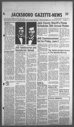 Jacksboro Gazette-News (Jacksboro, Tex.), Vol. 108, No. 4, Ed. 1 Monday, May 29, 1989