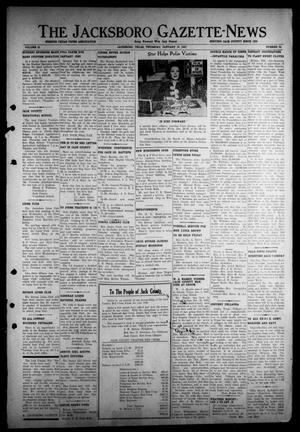 Primary view of object titled 'The Jacksboro Gazette-News (Jacksboro, Tex.), Vol. 67, No. 33, Ed. 1 Thursday, January 16, 1947'.