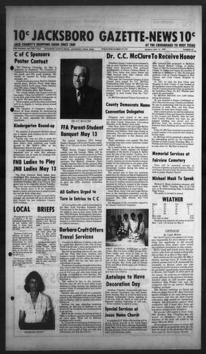 Jacksboro Gazette-News (Jacksboro, Tex.), Vol. 101, No. 52, Ed. 1 Monday, May 12, 1980