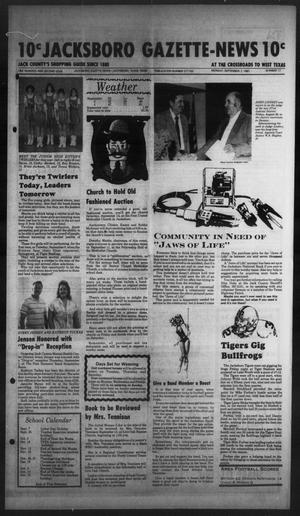 Jacksboro Gazette-News (Jacksboro, Tex.), Vol. 102, No. 17, Ed. 1 Monday, September 7, 1981