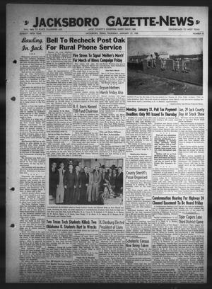 Jacksboro Gazette-News (Jacksboro, Tex.), Vol. 75, No. 35, Ed. 1 Thursday, January 27, 1955