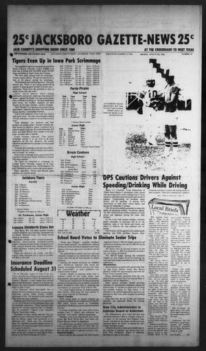 Jacksboro Gazette-News (Jacksboro, Tex.), Vol. 104, No. 15, Ed. 1 Monday, August 22, 1983