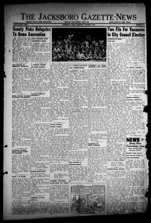 Primary view of object titled 'The Jacksboro Gazette-News (Jacksboro, Tex.), Vol. 69, No. 10, Ed. 1 Thursday, August 5, 1948'.