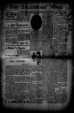 The Jacksboro News (Jacksboro, Tex.), Vol. 11, No. 37, Ed. 1 Thursday, August 23, 1906