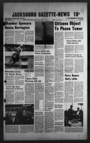 Primary view of object titled 'Jacksboro Gazette-News (Jacksboro, Tex.), Vol. 99, No. 36, Ed. 1 Monday, January 23, 1978'.