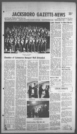 Primary view of object titled 'Jacksboro Gazette-News (Jacksboro, Tex.), Vol. 105, No. 45, Ed. 1 Monday, March 17, 1986'.
