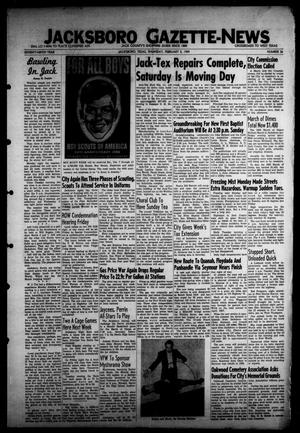 Jacksboro Gazette-News (Jacksboro, Tex.), Vol. 79, No. 36, Ed. 1 Thursday, February 5, 1959