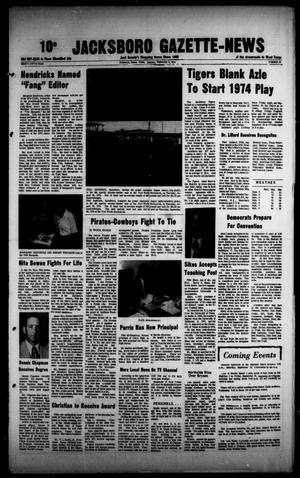 Jacksboro Gazette-News (Jacksboro, Tex.), Vol. NINETY-FIFTH YEAR, No. 16, Ed. 1 Monday, September 9, 1974