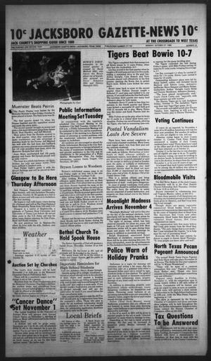 Jacksboro Gazette-News (Jacksboro, Tex.), Vol. 102, No. 24, Ed. 1 Monday, October 27, 1980