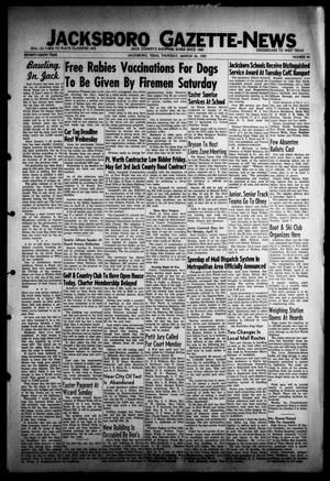 Jacksboro Gazette-News (Jacksboro, Tex.), Vol. 79, No. 44, Ed. 1 Thursday, March 26, 1959