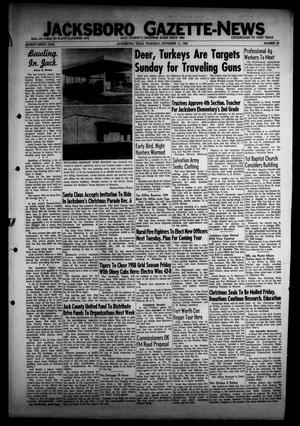 Jacksboro Gazette-News (Jacksboro, Tex.), Vol. 79, No. 24, Ed. 1 Thursday, November 13, 1958
