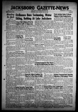 Jacksboro Gazette-News (Jacksboro, Tex.), Vol. 78, No. 51, Ed. 1 Thursday, May 22, 1958