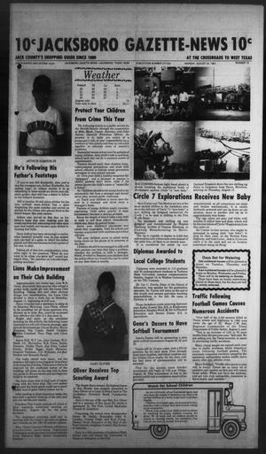 Primary view of object titled 'Jacksboro Gazette-News (Jacksboro, Tex.), Vol. 102, No. 15, Ed. 1 Monday, August 24, 1981'.