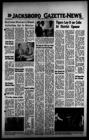 Jacksboro Gazette-News (Jacksboro, Tex.), Vol. 92, No. 21, Ed. 1 Monday, October 18, 1971
