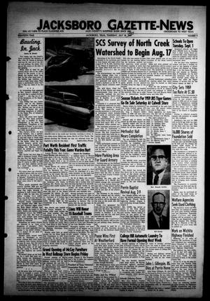 Jacksboro Gazette-News (Jacksboro, Tex.), Vol. 80, No. 9, Ed. 1 Thursday, July 30, 1959