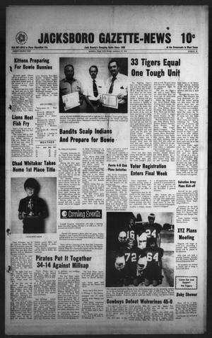 Jacksboro Gazette-News (Jacksboro, Tex.), Vol. 98, No. 19, Ed. 1 Monday, September 27, 1976